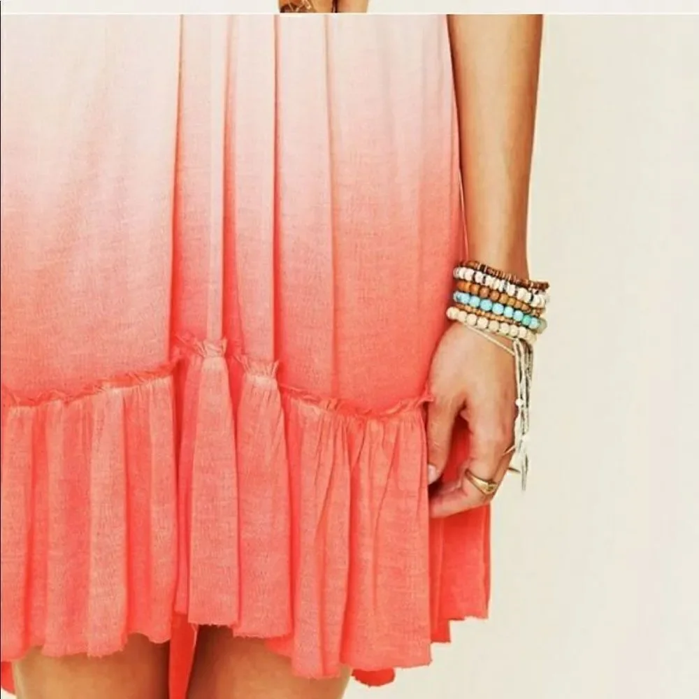 Free People Ombre Belle Fleur Crochet Tunic dress
